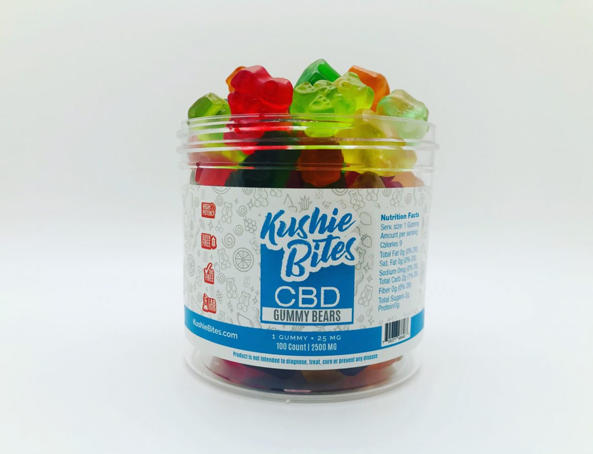 Cbd Gummy Bears 25mg Per Gummy Kushie Bites